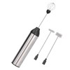 Electric Milk Frother USB Rechargeable Handheld Adjustable Foam Maker for