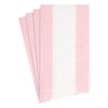 Caspari Bandol Stripe Paper Guest Towel Napkins in Petal Pink,