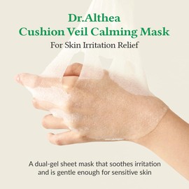Dr.Althea Cushion Veil Calming Mask | Cooling Mask to Help Reducess Redness | Soothe Irritated Skin with CICA Complex | Vegan Korean Skincare (Pack of 4)