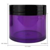 Beauticom 6 Pieces 30G/30ML(1 Oz) Thick Wall Round PURPLE CLEAR