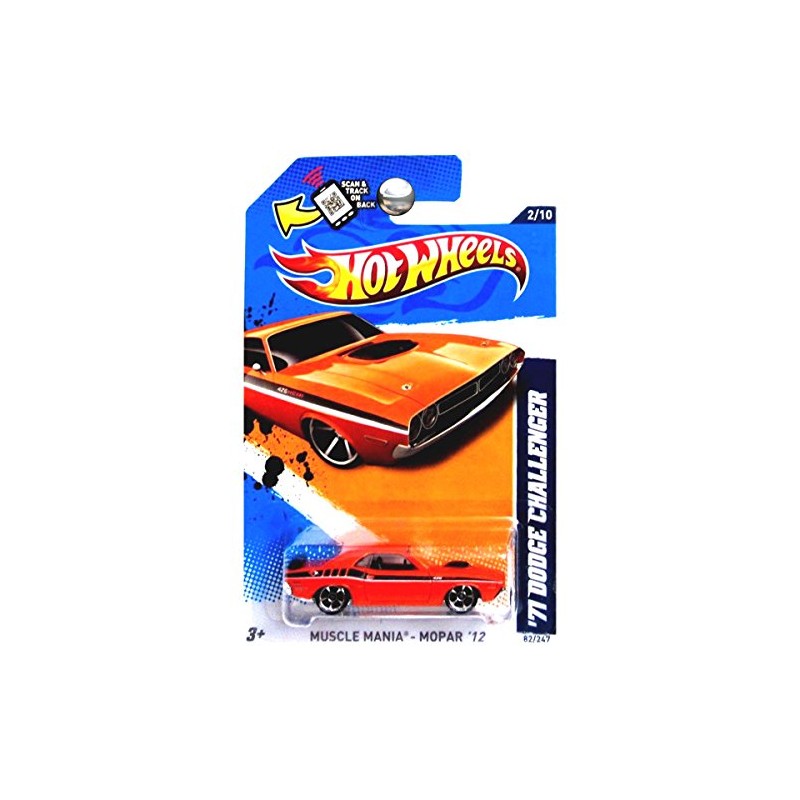 71 Dodge Challenger '12 Hot Wheels 82/247 (Orange) Vehicle