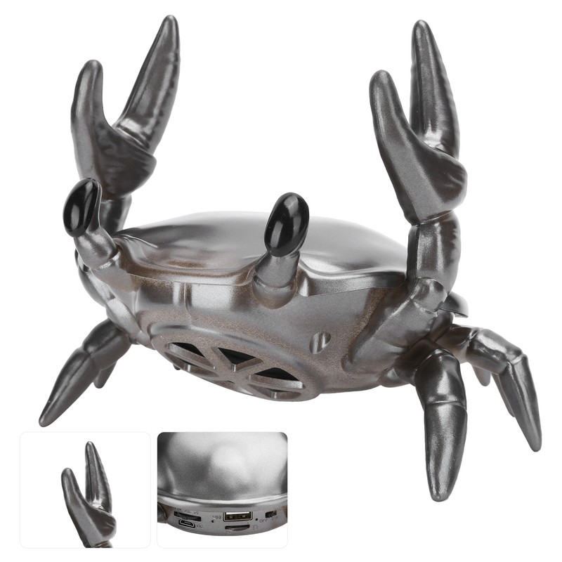 2 in 1 Mobile Phone Stand Bluetooth Speaker Crab Shape