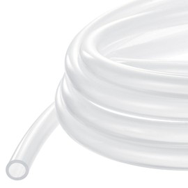 METALLIXITY Silicon Tubing(1/8" ID x 3/16" OD x 16Ft), Pure Silicone Hoses High Temp - for Printer, Hot Water Dispenser, Engine, Brewing, Fish Tank Air Pump, Pump Transfer, Clear