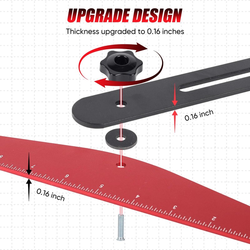 Stair Tread Template Tool - Solid Stair Tread Gauge, Stair