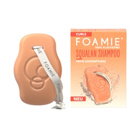 Foamie SQUALAN Solid Shampoo for Curls, Specialises in Wavy & Curly Hair, Promotes Nourished and Defined Curls, Perfect Curl Care Formula, 80 g