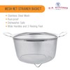 U.S. Kitchen Supply Stainless Steel Colander Strainer Basket - 3-Quart