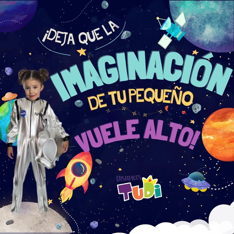 Disfraz de Astronauta - Traje Espacial con Casco - Disfraces