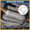 Partuto Round U Bolt Muffler Exhaust Clamps for Car /