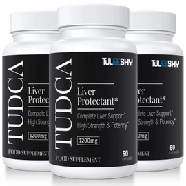 Tuleeshy 1200 mg TUDCA Supplement | 180 Capsules | Tauroursodeoxycholic Acid - TUDCA Bile Salts for Liver and Digestion, Non-Animal Formula