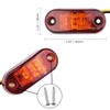 iJDMTOY Dark Amber Lens Add-On LED Fender Flare Side Marker