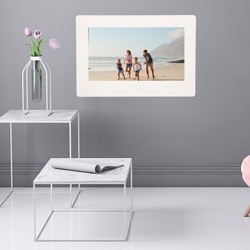 7 Inch White Digital Photo Frame HD Multifunctional Electronic Album