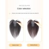 AYunhe Hook and Loop Strap Human Hair Bangs No Clips