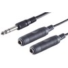 1aTTack.de 1 x 0.2 m Black Jack Plug 6.3 mm