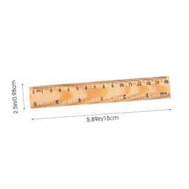 BESPORTBLE 20pcs Wooden Straight Edges Rulers for Boy Girl Durable Measuring Tools for School and Engineering Lightweight and Portable Cartoon Scale Rulers