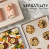 HONGBAKE 2 Pack Jelly Roll Pan 15x10, Commercial Cookie Sheets