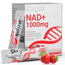 NAD+ Supplement 1000mg Liquid - High Absorption NAD+ with Trans Resveratrol 2000mg, Collagen & Hyaluronic Acid, Anti-Aging Energy Support for Women, Cellular Health & Longevity Boost