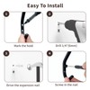 GWAAZXGZ Wall Hooks for Hanging Coat - Black Double Hooks
