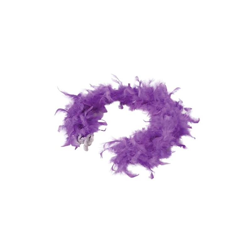 boa di piume viola
