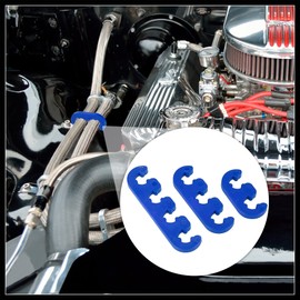 Hihaha 12pcs 7mm 8mm 8.5mm 8.8mm Car Engine Spark Plug Separators Ignition Wire Separators Holder Blue Durable Material