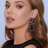 Flyonce Large Statement Drop Earrings for Women Fashion Jewelry, Rhinestone
