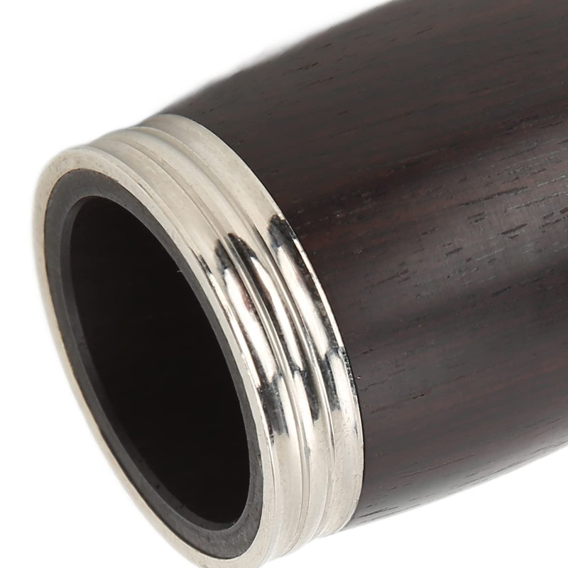 C ET Barrel, Clarinet Metal Ring Ebony Black Silver Clarinets