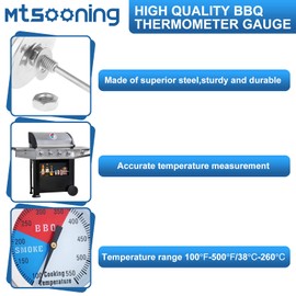 クッキング温度計 バーベキュー用 オーブン温度計 304ステンレス ロースト グリル 華氏温度計 温度管理 100-550℉ 調理ツール