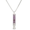 Ninnyi Breathing Necklace, Purple Crystal Breathlace for Women Men
