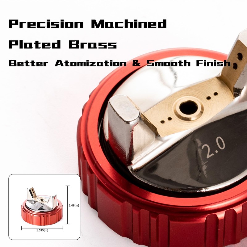 AEROPRO Tools 2.0mm Needle, Nozzle, Air Cap Set for A610