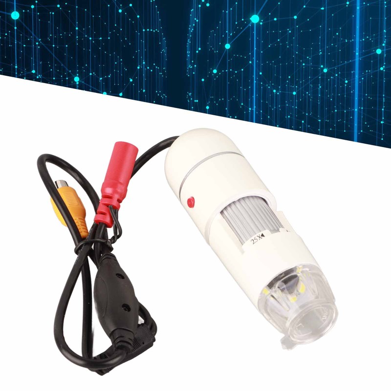 USB Digital Microscope CMOS Sensor 25x to 400x TV AV
