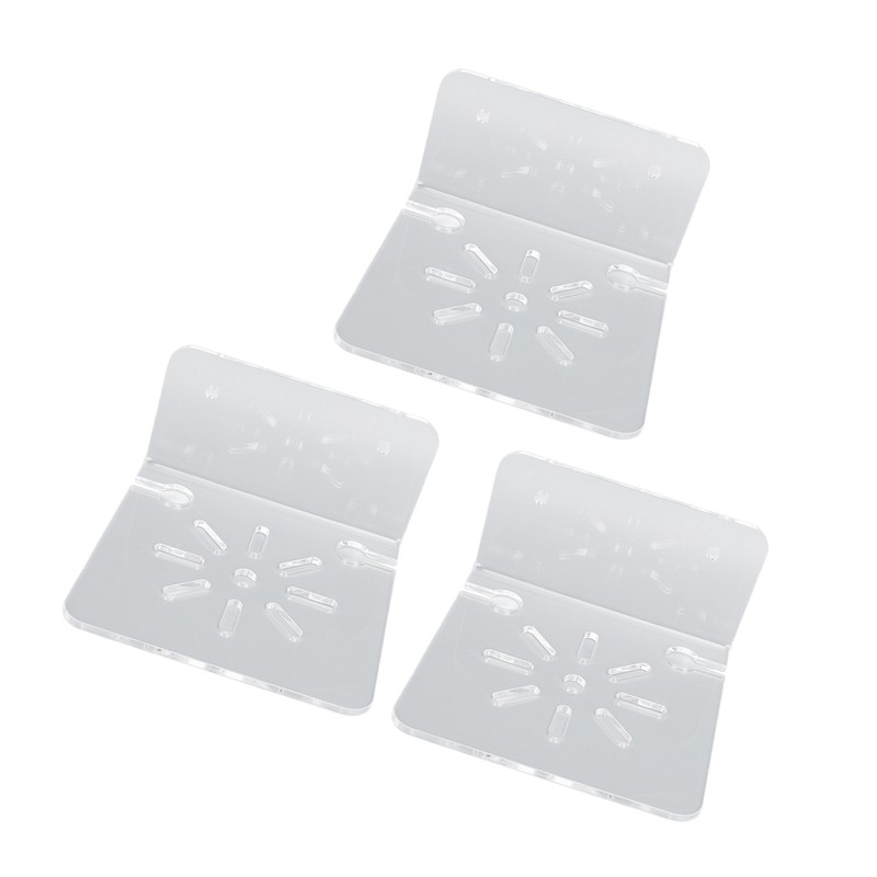 3pcs Acrylic Small Wall Shelf Floating Shelf for Security Cameras