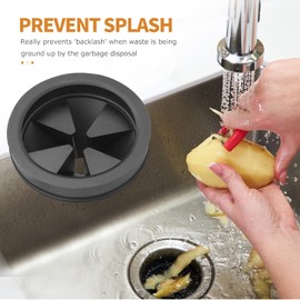 Upgraded Garbage Disposal Splash Guard, 2 Pack EPDM Rubber 3 1/8" Sink Baffle Disposer Drain Splash Guard Collar Replacement Quiet Cover Ullnosoo for Waste King, Whirlaway, GE Disposer