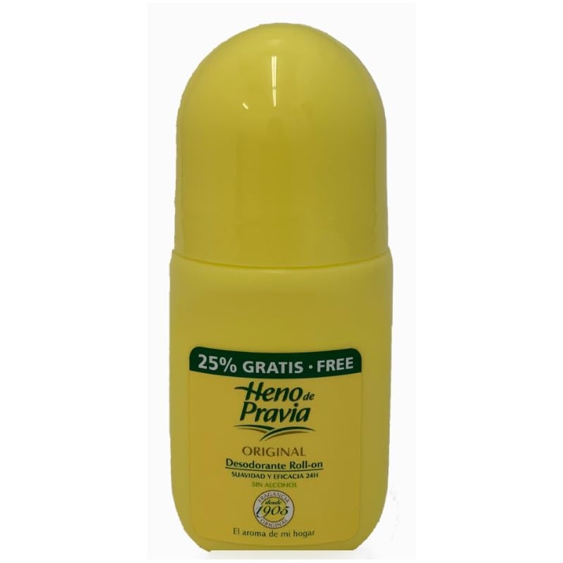 Heno De Pravia - Desodorante original enrollable (62,5 ml) Paquete