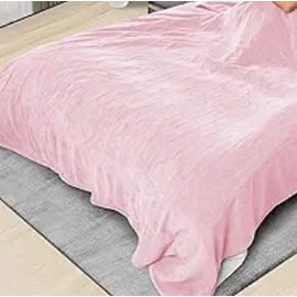 ReyyNio Heated Electric Blanket 72"x84" Full Size, Cozy Winter Coral Fleece Plush Blanket with 4 Heating Levels & 10H Auto-Off, Machine Washable for Home & Sofa - Pale Pink