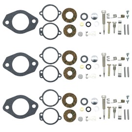 Vkinman 3 Set 18-97352 Carburetor Repair Kit, Replacement for Mercury Outboard 35 40 65 HP Inlines 2 and 6-Cyl Replacement for Sierra 4556 4557 4558, Replaces 1395-5109-1