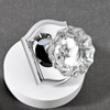 Dllween Polished Chrome Glass Door Knobs, Crystal Door Knob Interior
