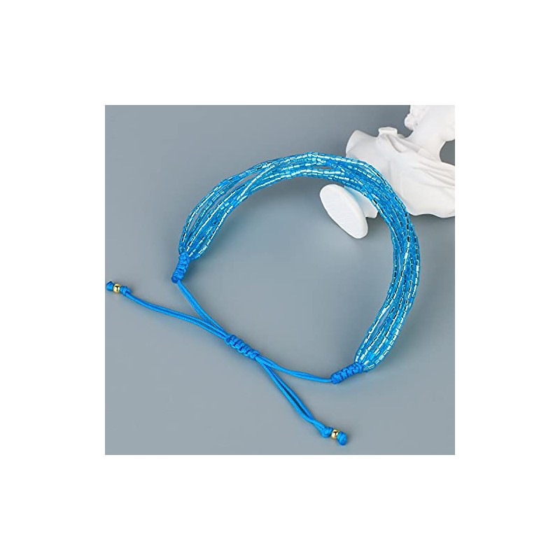 KELITCH Miyuki Beaded Bracelets Friendship Bracelets Adjustable Multiple Strands Bracelets
