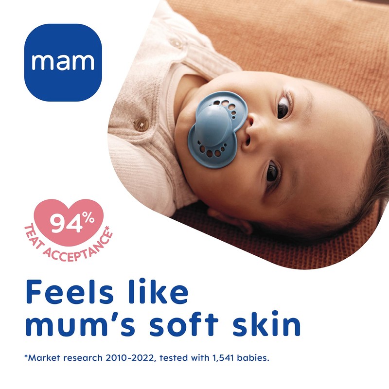 MAM Night Astro 6+M Soother 2PK - Unisex Baby Soothers