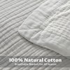 DELIGHT HOME Cotton Muslin Blanket Queen Size for Bed, Lightweight