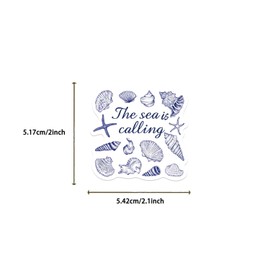 50Pcs Beautiful Blue Coast Girl Stickers, Marine Organism Sticker,Kids Teens Adults Cute Cartoon Ocean Animal Decals Kawaii Sea Creature Sticker for Decor Water Bottles Laptops Guitar Scrapbook