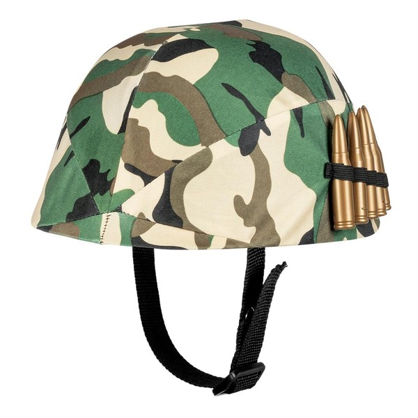 Boland Children's Military Helmet, Camouflage, Army Helmet, Adjustable Strap, Soldier,
