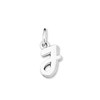 Amor 307215 Unisex Pendant Letter J Sterling Silver Rhodium-Plated Shiny,