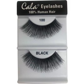 Cala Pestañas Postizas Cala Pelo 100% Natural 50 Pares Mayoreo