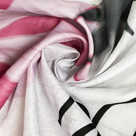 JAWO Inspirational Quote Shower Curtain, I Can Do Everything Through Him Who Gives Me Strength Bible Verse Scripture Quotes Shower Curtain Set with Hooks, 72X78 inch, Pink