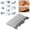 Double Cut Carbide Rotary Burr Set - 10 Pcs 1/8"