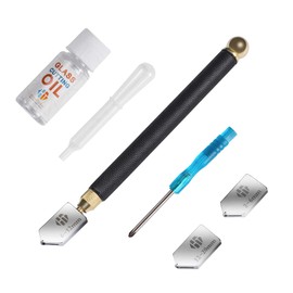 Glass Cutter Tool with Automatic Oil Feed - 2mm-20mm, Ideal for Mirrors, Tiles, Mosaic
