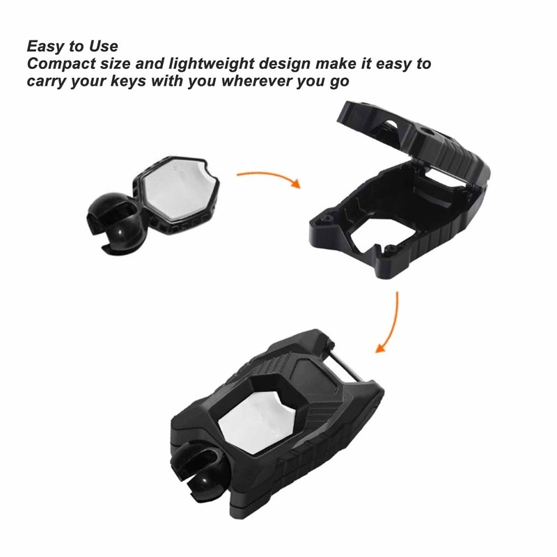 UTV Key Shell Holder Black Anti Impact Ignition Key Fob