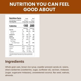 Erin Baker’s Homestyle Fruit and Nut Granola with Ancient Grains - Made from Natural Ingredients, Crunchy Texture, Versatile Snack or Cereal - Vegan Friendly, Non-GMO, Resealable 12oz Bags, 6‑Pack