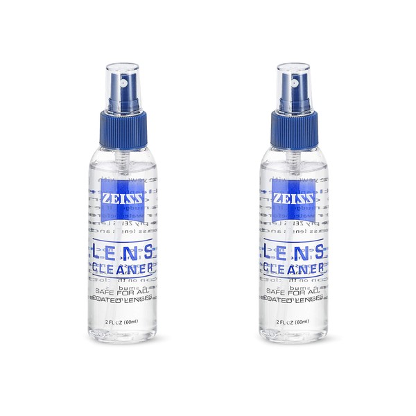 Set of 2 Carl Zeiss Lens Cleaning Spray 2oz - 60ml Travel Pack