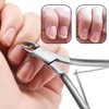 LKCCTK Stainless Steel Nipper Nail Clippers, Easy to Carry, Cuticles,