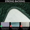 MIULEE Christmas Dark Green 3 Pieces Bathroom Rugs and Mats
